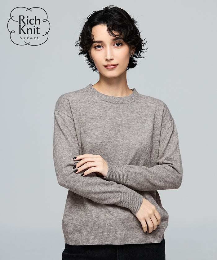 【早秋新品】 【Rich Knit 軟糯針織】圓領長袖針織上衣