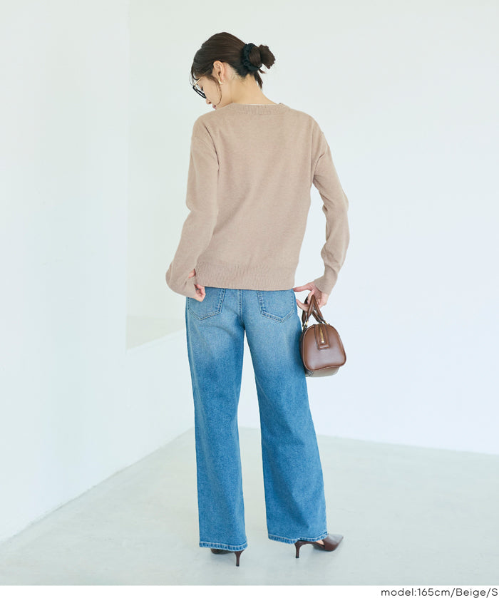 【早秋新品】 【Rich Knit 軟糯針織】圓領長袖針織上衣