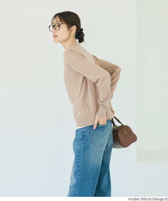 【早秋新品】 【Rich Knit 軟糯針織】圓領長袖針織上衣