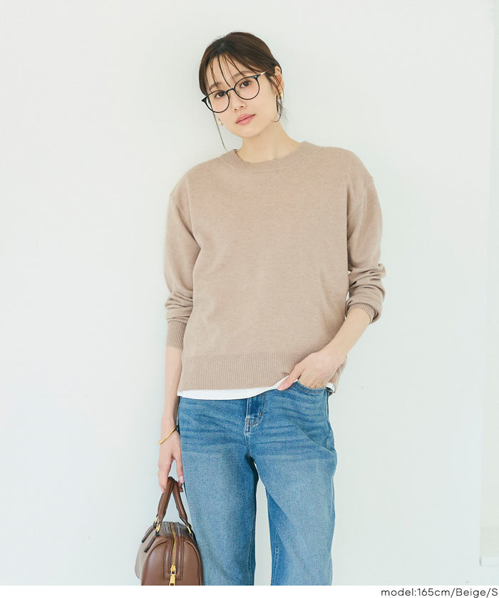 【早秋新品】 【Rich Knit 軟糯針織】圓領長袖針織上衣