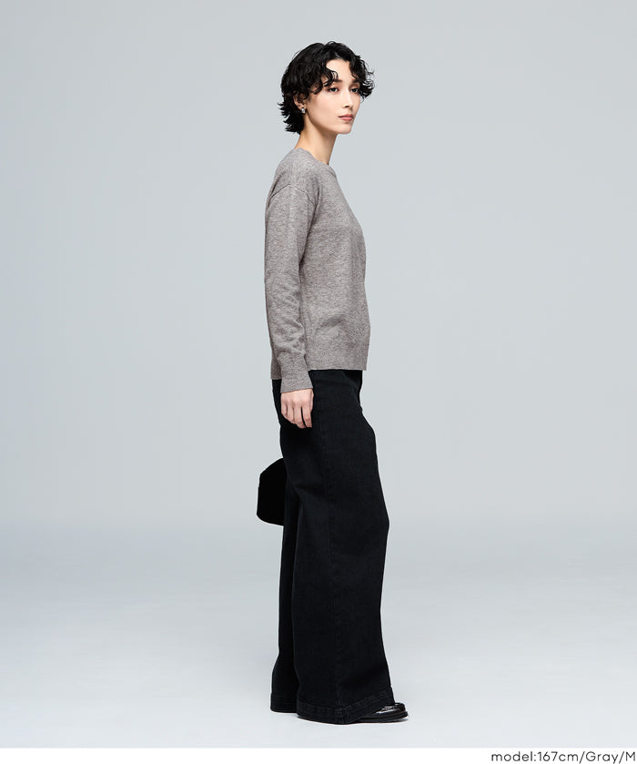 【早秋新品】 【Rich Knit 軟糯針織】圓領長袖針織上衣