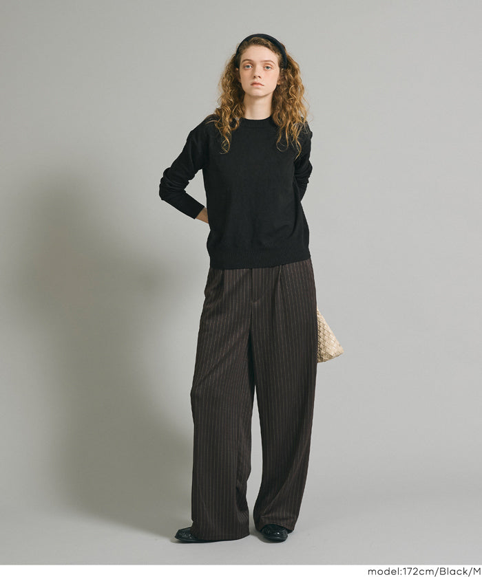 【早秋新品】 【Rich Knit 軟糯針織】圓領長袖針織上衣