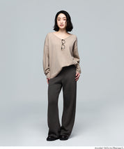 【早秋新品】 【Rich Knit 軟糯針織】V領長袖針織上衣