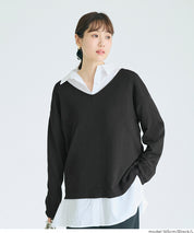 【早秋新品】 【Rich Knit 軟糯針織】V領長袖針織上衣