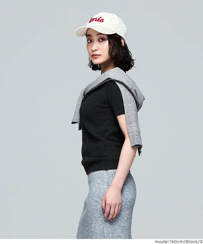 【Rich Knit 軟糯針織】短袖針織上衣