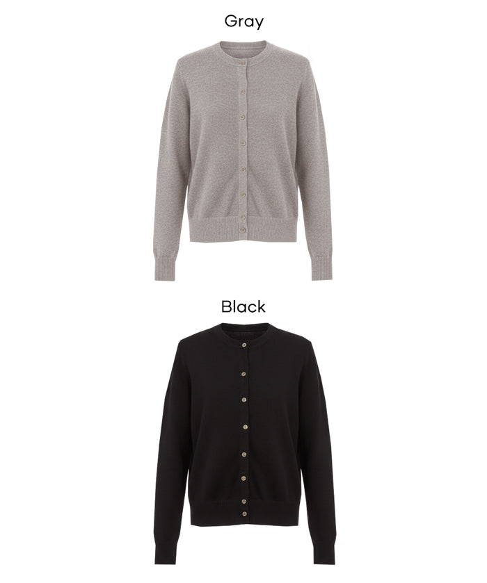 【早秋新品】 【Rich Knit 軟糯針織】圓領針織開衫