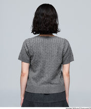 【早秋新品】 【Rich Knit 軟糯針織】麻花針織短袖開衫