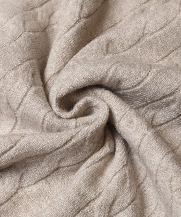【早秋新品】 【Rich Knit 軟糯針織】麻花針織短袖開衫