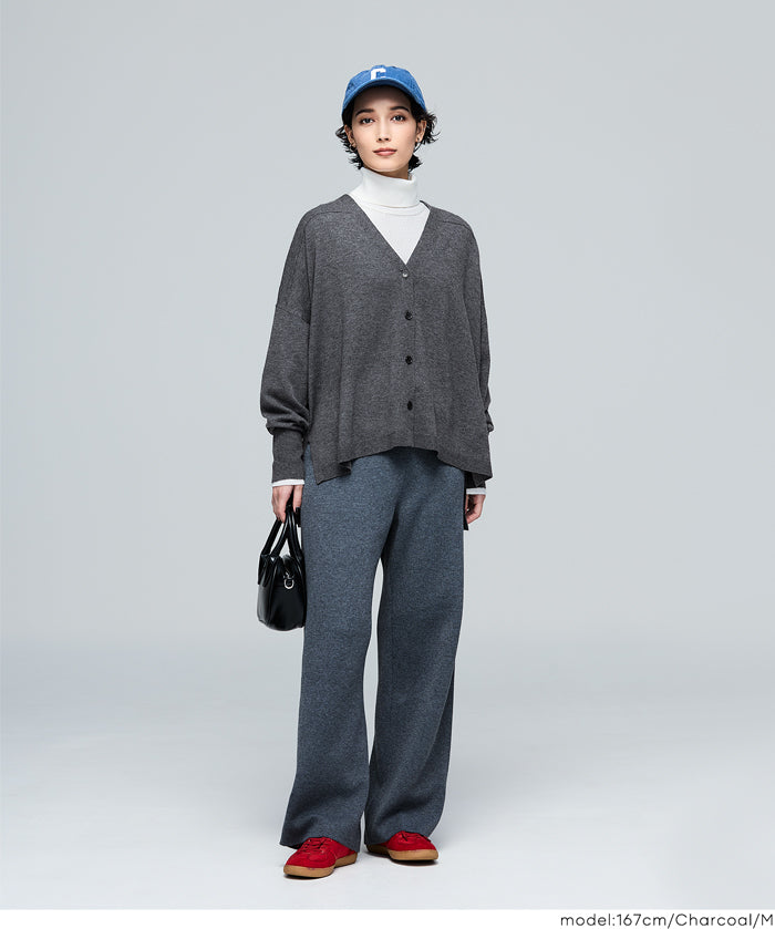 【早秋新品】 【Rich Knit 軟糯針織】V領蝙蝠長袖針織開衫