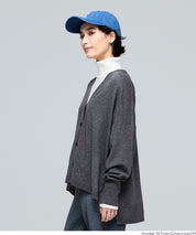【早秋新品】 【Rich Knit 軟糯針織】V領蝙蝠長袖針織開衫