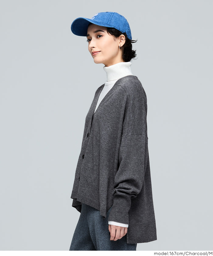 【早秋新品】 【Rich Knit 軟糯針織】V領蝙蝠長袖針織開衫