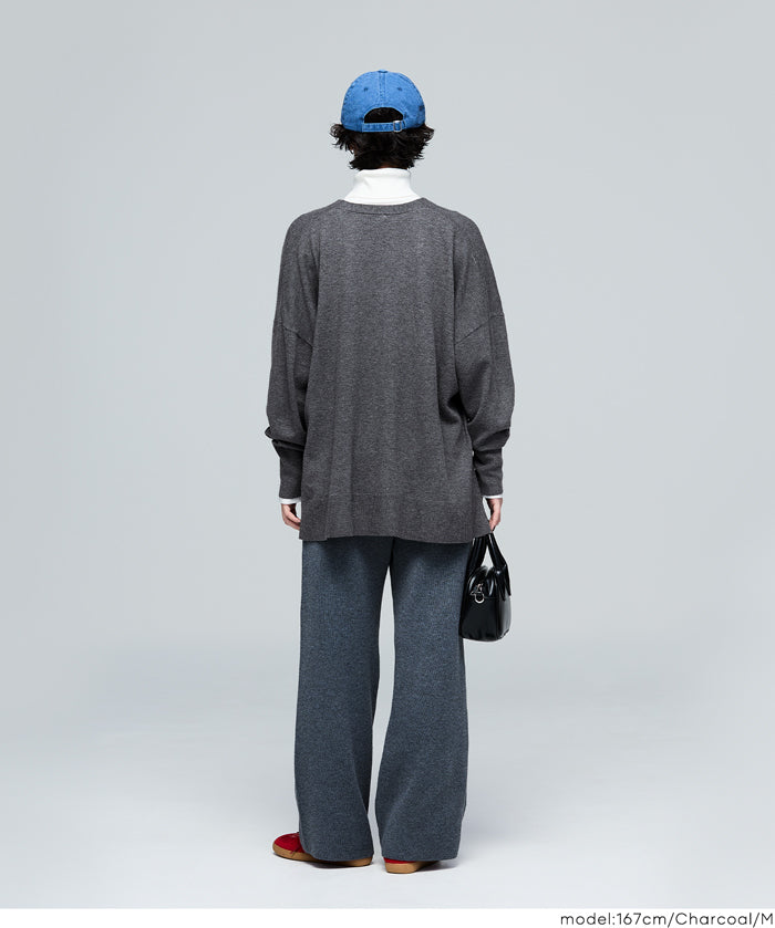 【早秋新品】 【Rich Knit 軟糯針織】V領蝙蝠長袖針織開衫