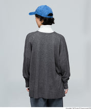 【早秋新品】 【Rich Knit 軟糯針織】V領蝙蝠長袖針織開衫