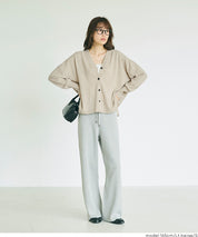 【早秋新品】 【Rich Knit 軟糯針織】V領蝙蝠長袖針織開衫