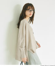【早秋新品】 【Rich Knit 軟糯針織】V領蝙蝠長袖針織開衫