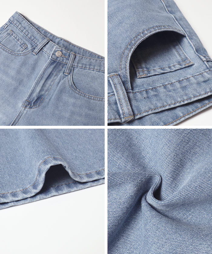 【早秋新品】 高腰微喇牛仔褲