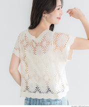 Cardigan Ladies' key-knotted Ami Cross-sleeve Cardigan feather knitted see-through sleeves V-neck coat can be 24ss coca Coca 