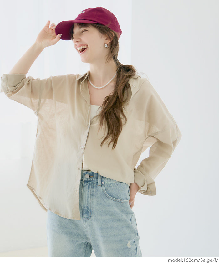 ［特價$149→$129］新色追加!空氣感棉紗質感糖果色襯衫