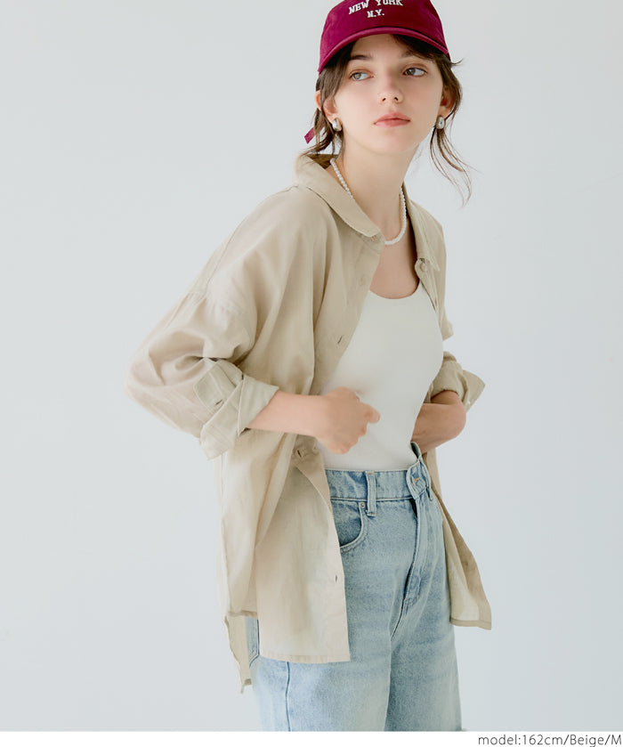 ［特價$149→$129］新色追加!空氣感棉紗質感糖果色襯衫