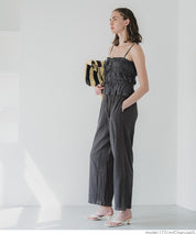 Lightweight cotton willow textured casual pants 
