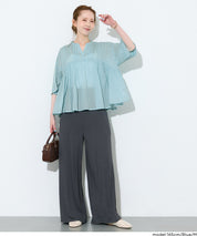 日系小V領荷葉娃娃襯衫 (Cambric Flare Blouse)