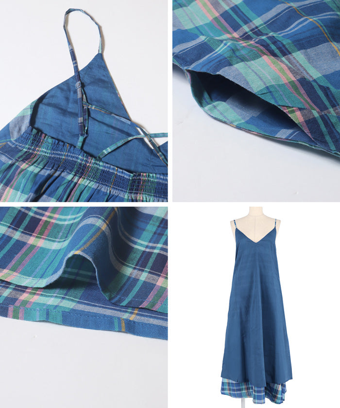 棉質細肩帶連身裙 (Cotton camisole dress)