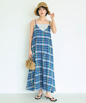 棉質細肩帶連身裙 (Cotton camisole dress)