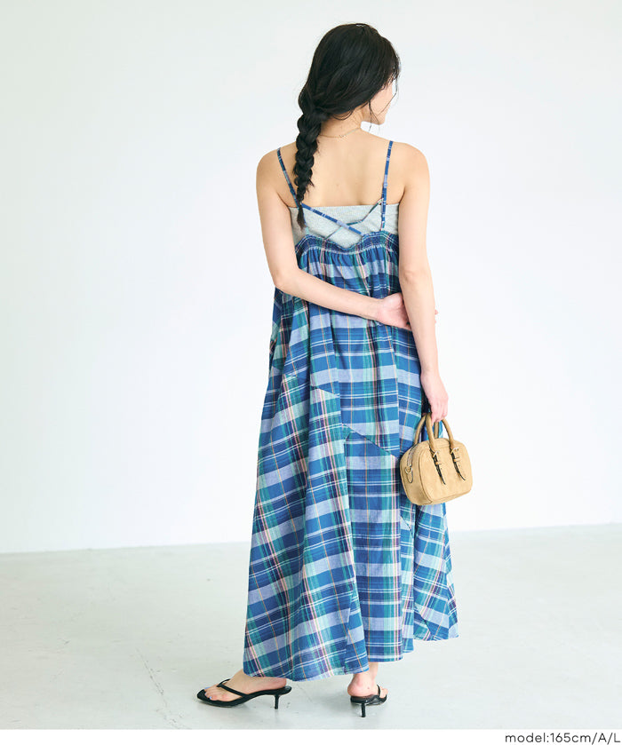 棉質細肩帶連身裙 (Cotton camisole dress)