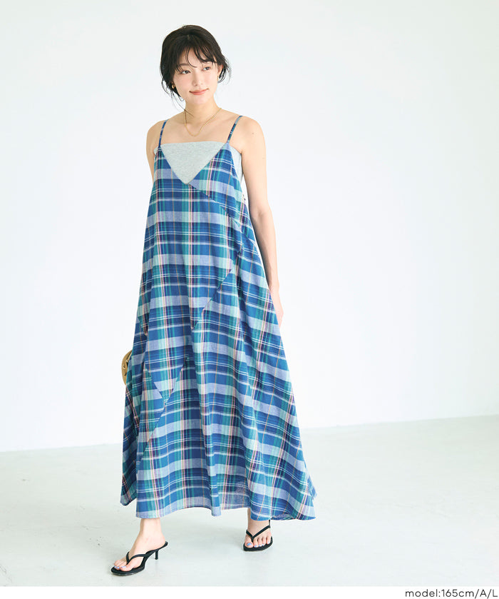 棉質細肩帶連身裙 (Cotton camisole dress)