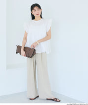 日系百褶荷葉造型娃娃上衣(Cotton gathered blouse)