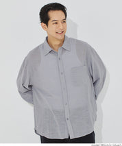 男裝空氣感棉質長袖襯衫 (Slub gauze shirts) 男女通用