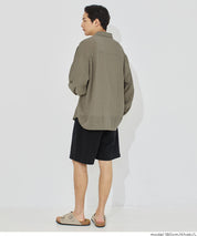 男裝空氣感棉質長袖襯衫 (Slub gauze shirts) 男女通用