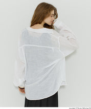 男裝空氣感棉質長袖襯衫 (Slub gauze shirts) 男女通用