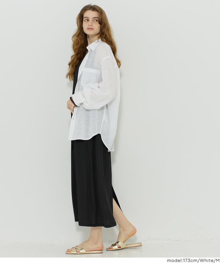 男裝空氣感棉質長袖襯衫 (Slub gauze shirts) 男女通用