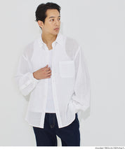 男裝空氣感棉質長袖襯衫 (Slub gauze shirts) 男女通用