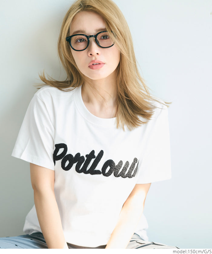 捲袖口造型多款棉質LOGO上衣 T-shirt