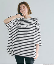 天竺棉圓弧下擺短袖上衣 T-shirt