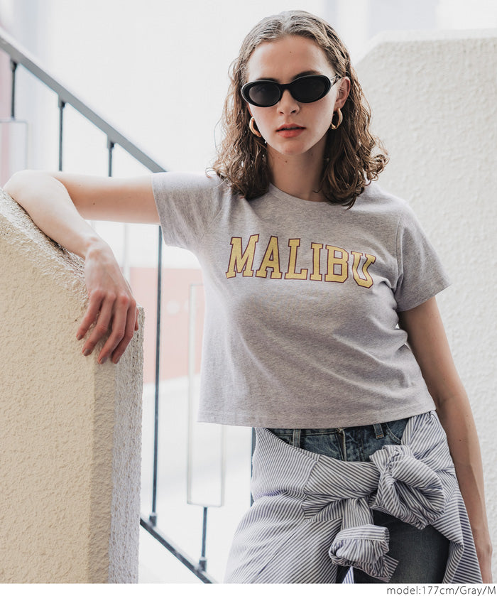 天竺棉合身LOGO T-shirt
