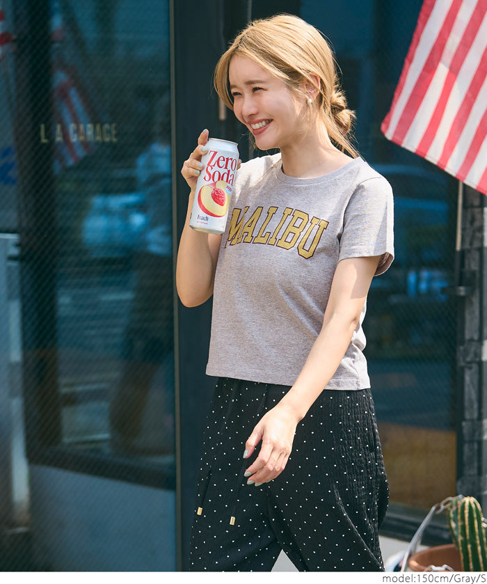天竺棉合身LOGO T-shirt