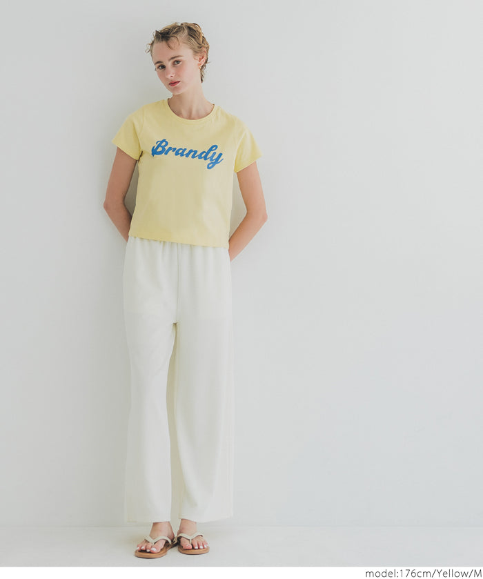 天竺棉合身LOGO T-shirt