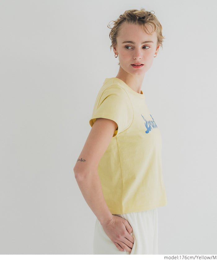 天竺棉合身LOGO T-shirt