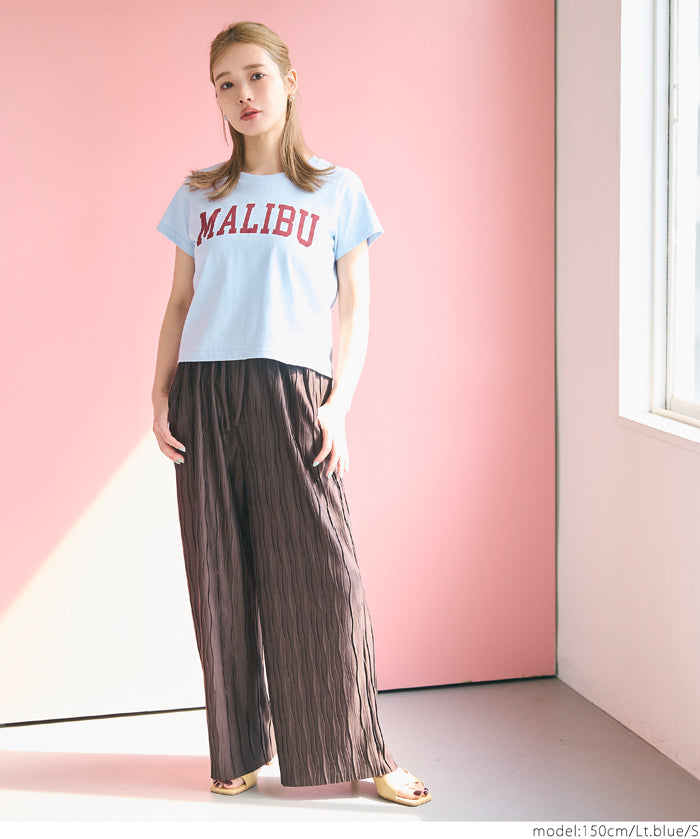 天竺棉合身LOGO T-shirt