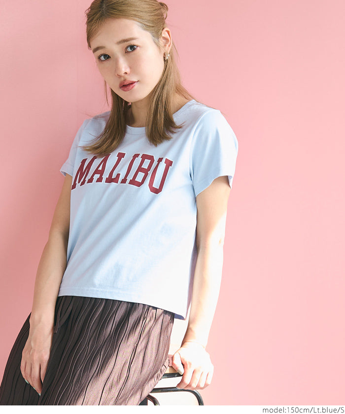 天竺棉合身LOGO T-shirt