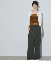 短版圓弧下擺螺紋長袖開衫