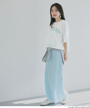 短版寬鬆英字LOGO T-shirt