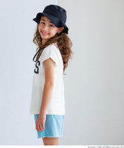 童裝反摺法式袖LOGO T-Shirt 短袖上衣 親子裝
