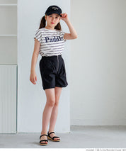 童裝反摺法式袖LOGO T-Shirt 短袖上衣 親子裝
