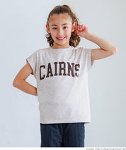 童裝反摺法式袖LOGO T-Shirt 短袖上衣 親子裝