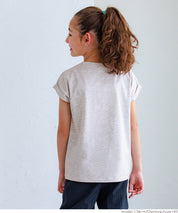 童裝反摺法式袖LOGO T-Shirt 短袖上衣 親子裝