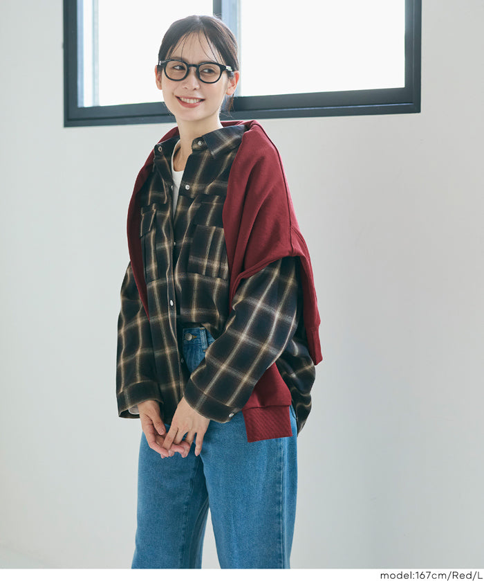 [Heavy Cotton] Cropped Raglan Sleeve Solid Color Long Sleeve Sweatshirt